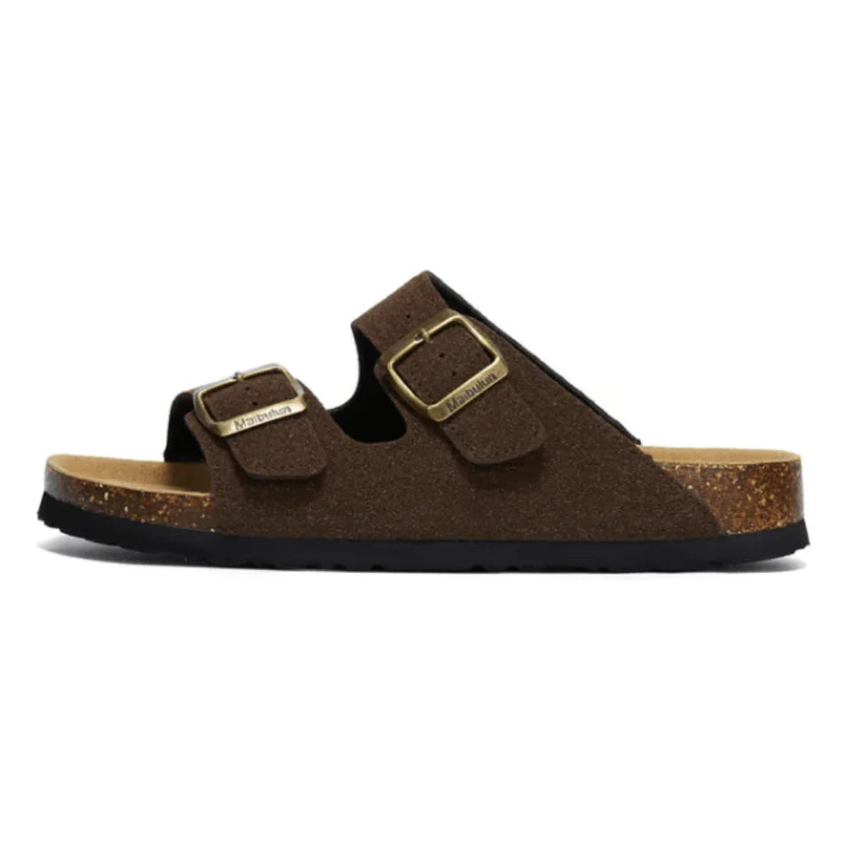 NUVRA Siena – Cork Double-Strap Sandal
