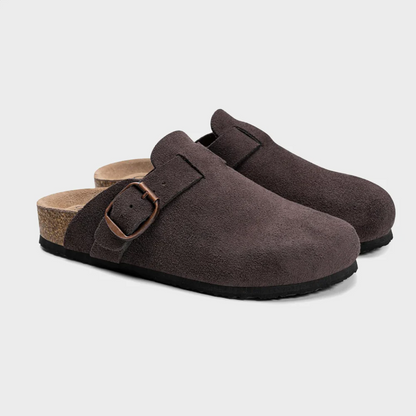 NUVRA “Maison Suede Mule”