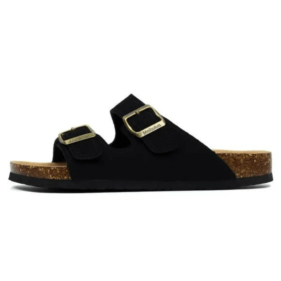 NUVRA Siena – Cork Double-Strap Sandal